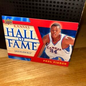 Paul Pierce, Kansas City, Jayhawks, Hall of Fame college card